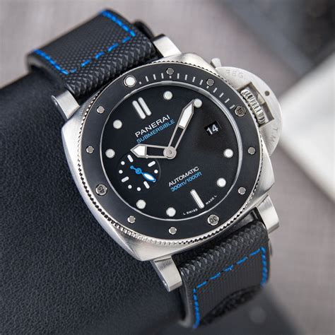 Panerai Luminor Submersible Black Dial 42mm .